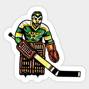 Coleco Table Hockey Goalie -Dallas Stars Sticker